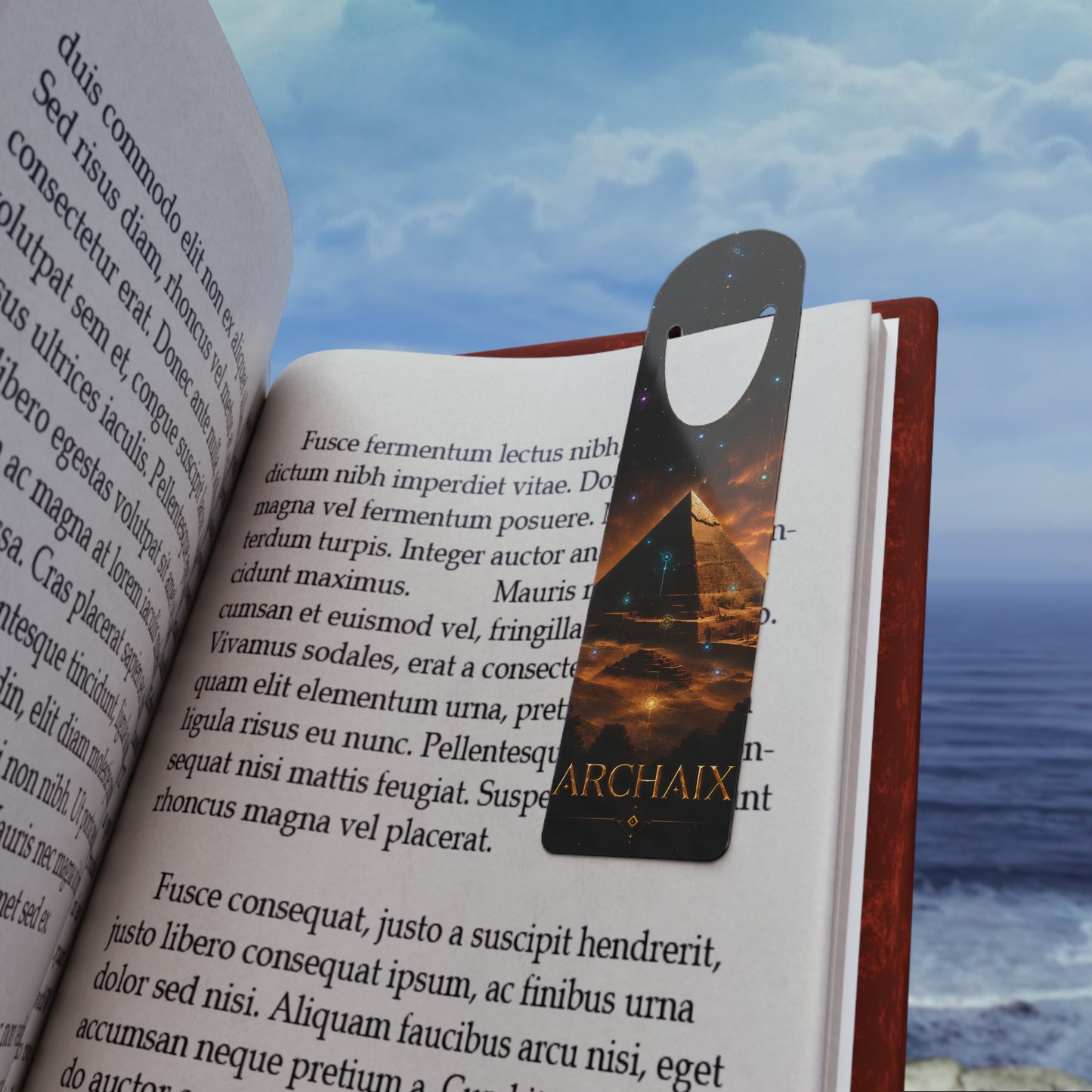 ARCHAIX Egyptian Pyramid Stargazer aluminum bookmark product image