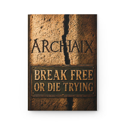 ARCHAIX Break Free or Die Trying 5.75 × 8 hardcover journal