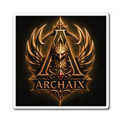 ARCHAIX Black and Gold Phoenix Emblem refrigerator magnet product image