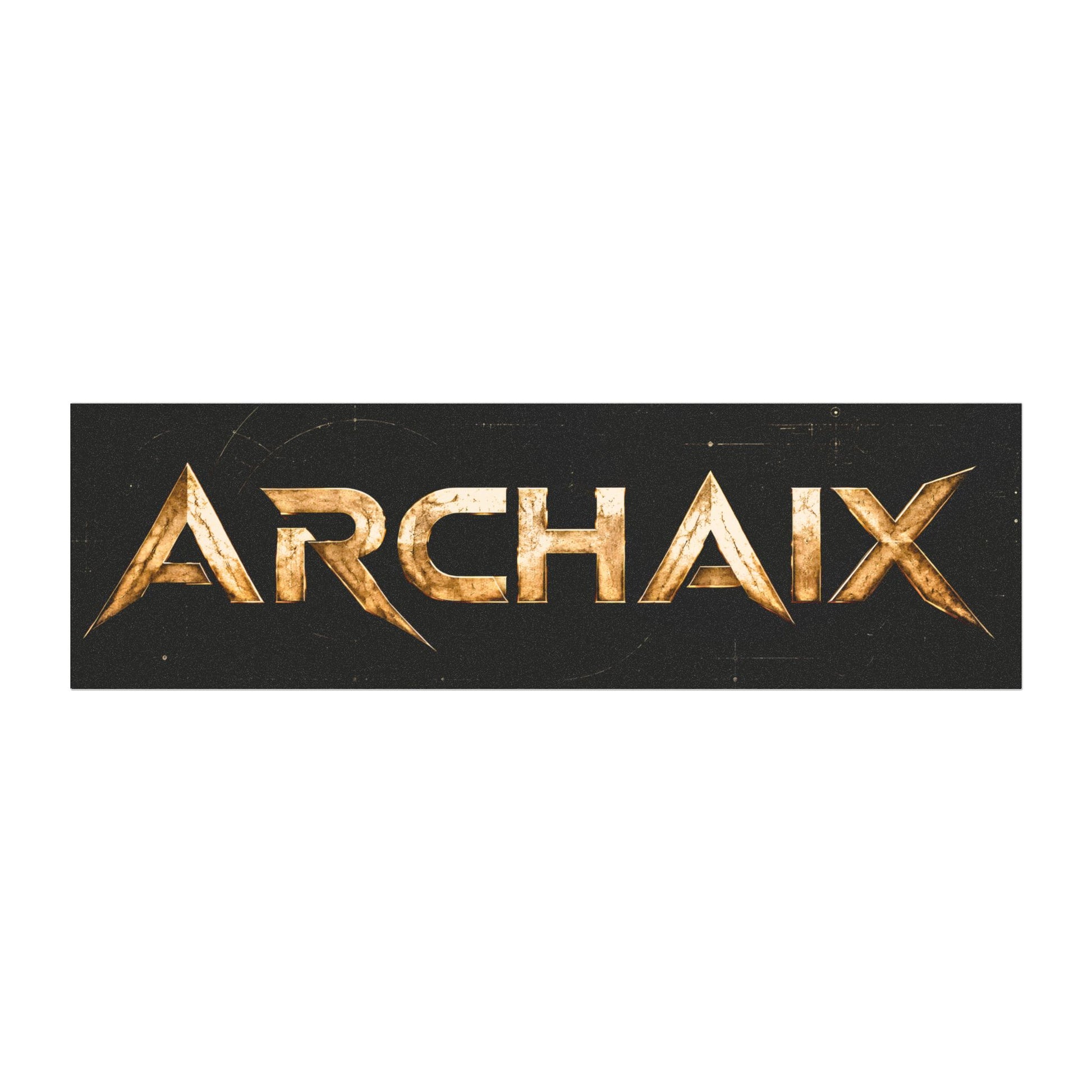 ARCHAIX gold logo 10 × 3 car magnet