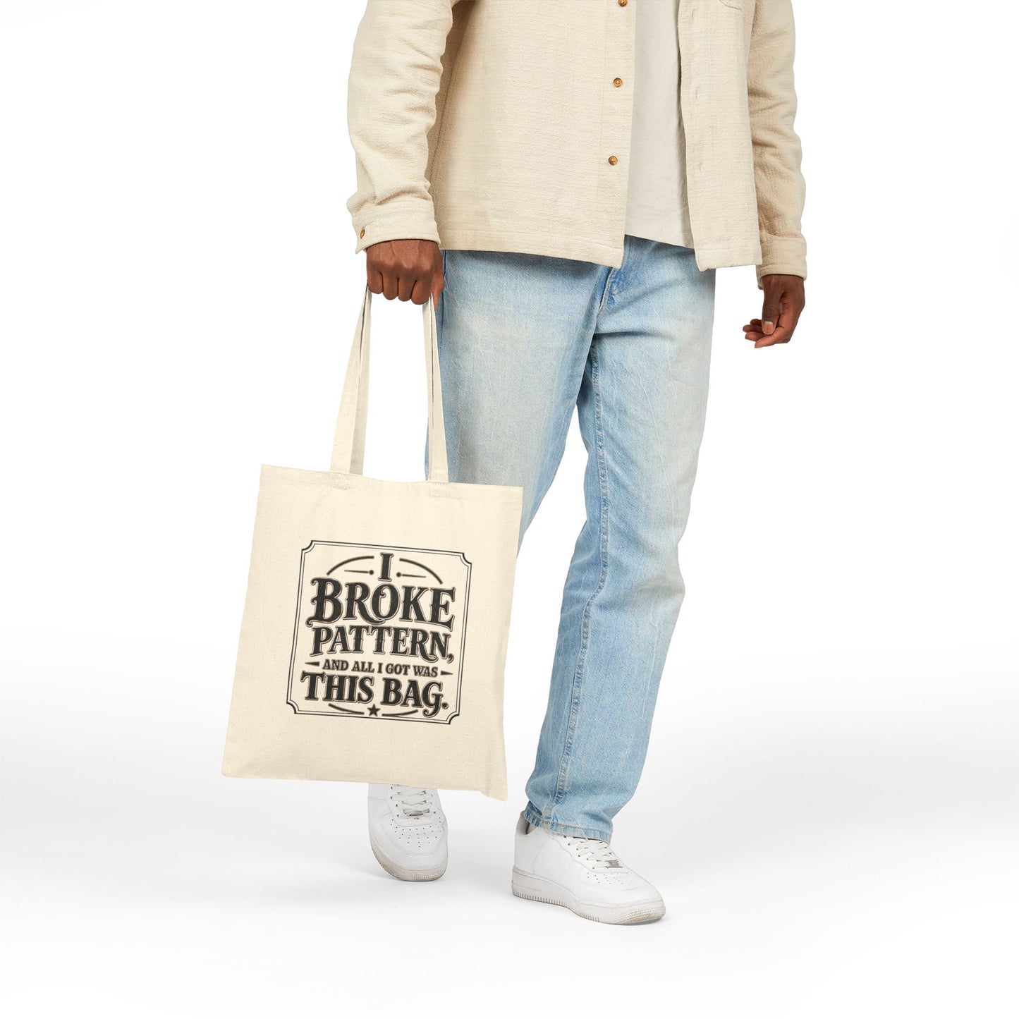I Broke Pattern and All I Got Was This canvas tote product image