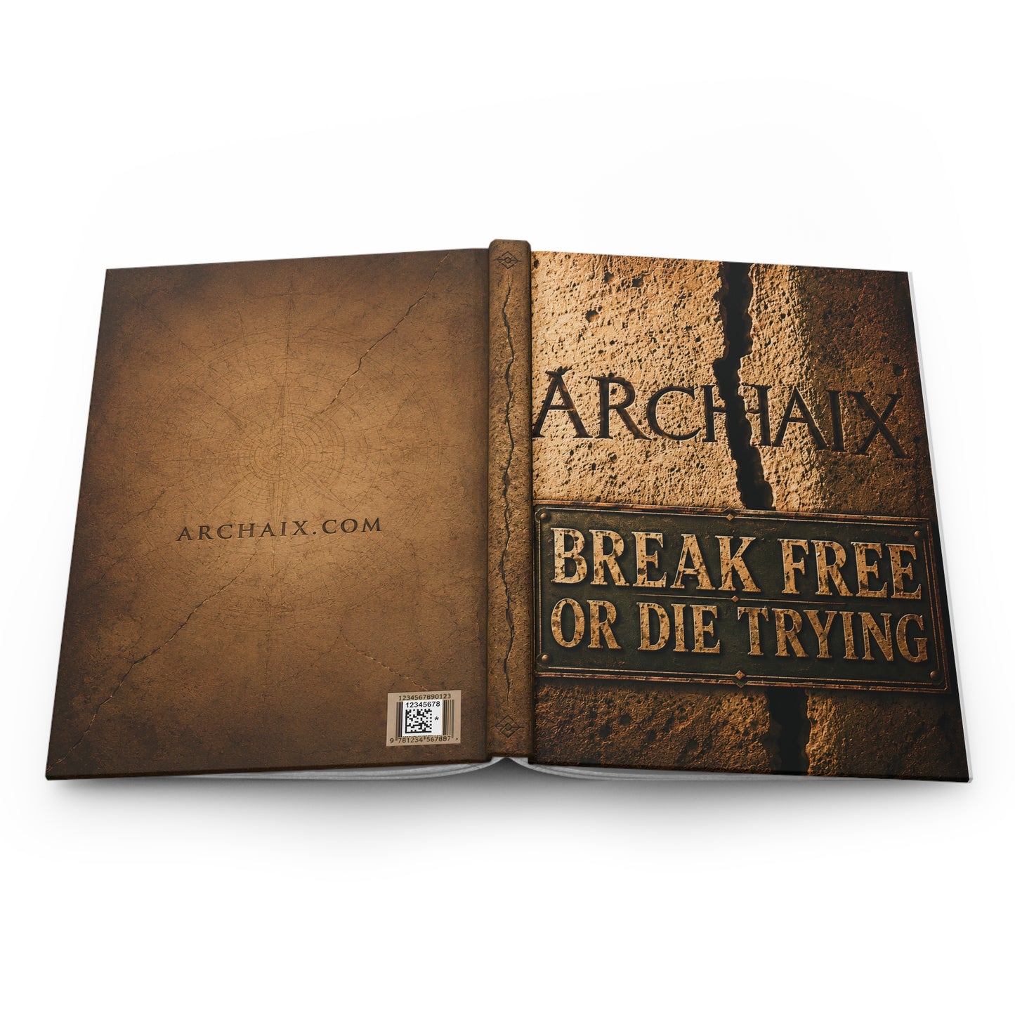 ARCHAIX Break Free or Die Trying 5.75 × 8 hardcover journal