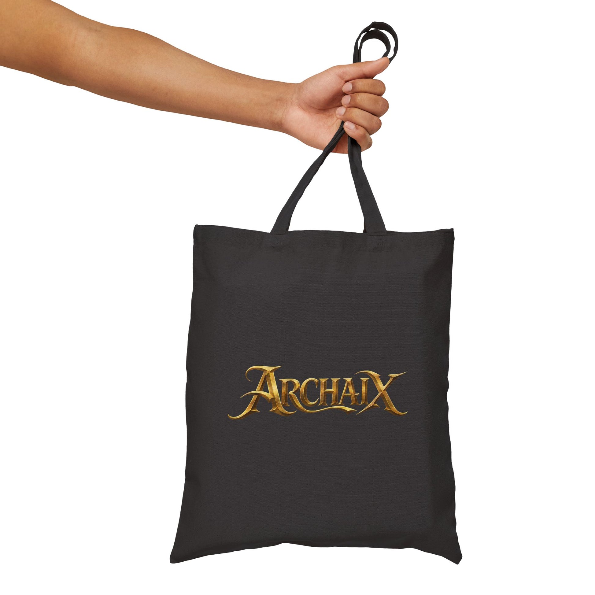 ARCHAIX antique gold wordmark cotton canvas tote product image