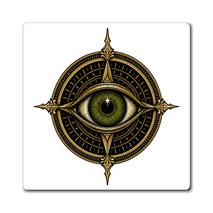 Seeing Eye Cipher white background refrigerator magnet