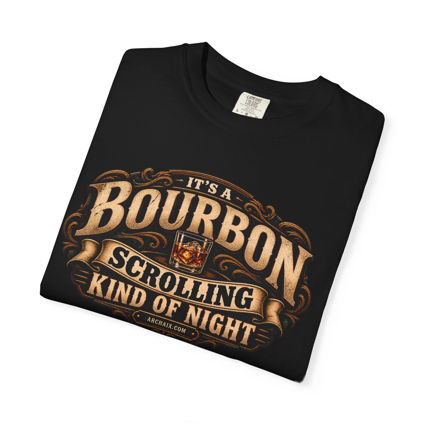 It’s a Bourbon Scrolling Kind of Night T-shirt — lifestyle product image