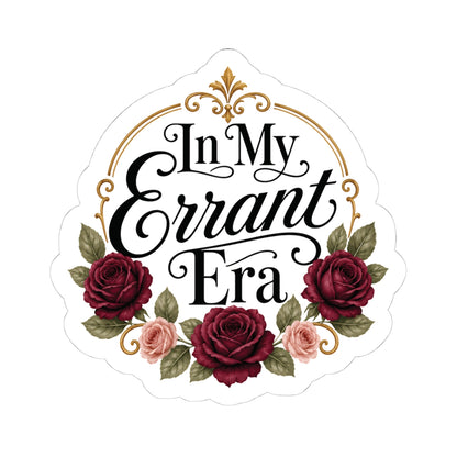 In My Errant Era floral vinyl sticker — alternate product view