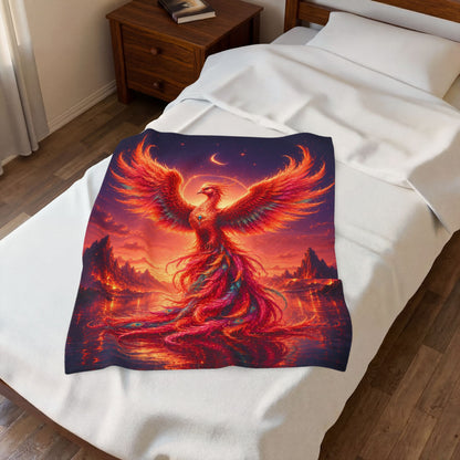 ARCHAIX Phoenix Rising velveteen plush blanket product image