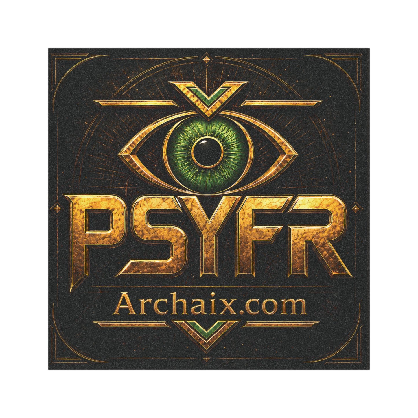 PSYFR Eye Logo Archaix.com 5 × 5 car magnet product image