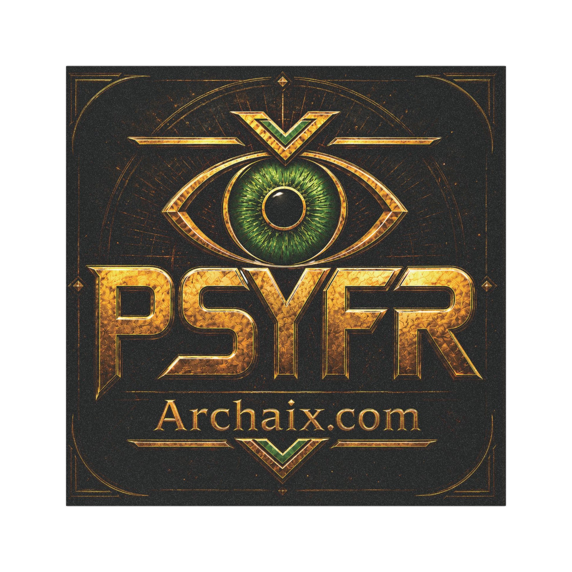 PSYFR Eye Logo Archaix.com 5 × 5 car magnet product image