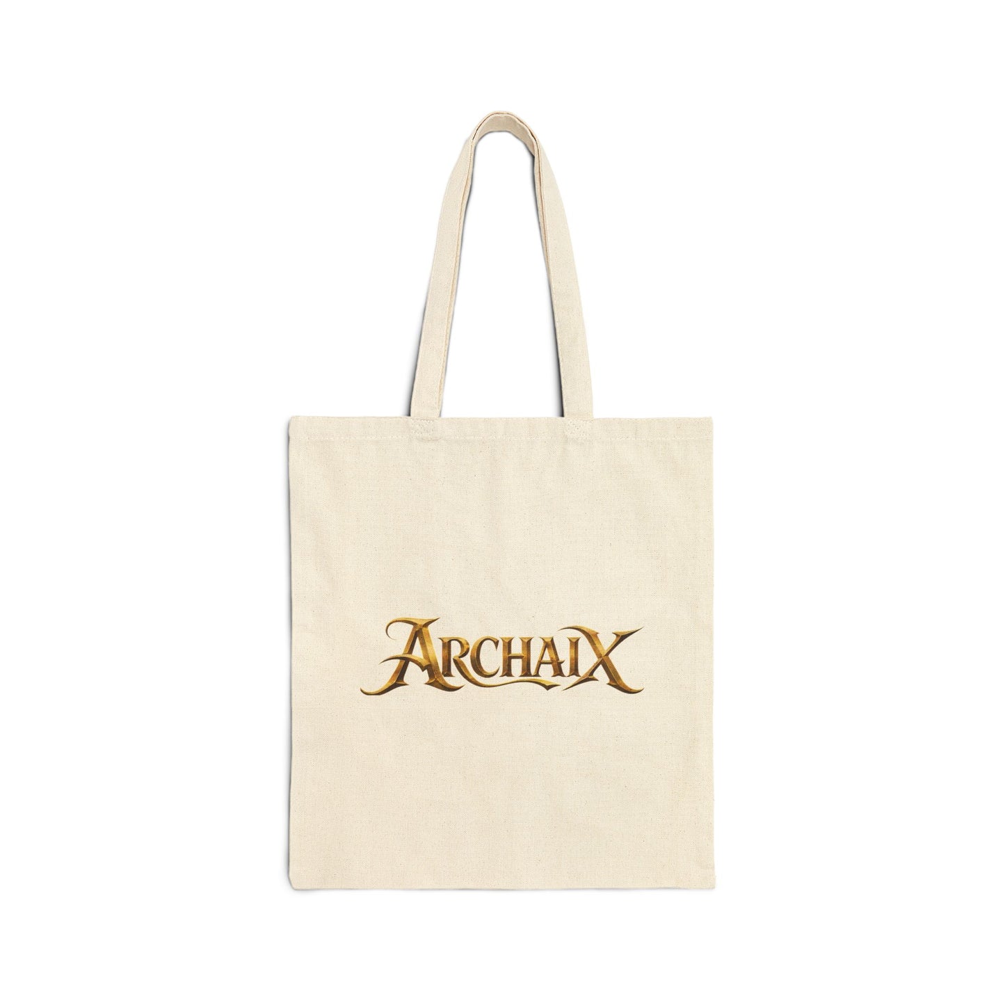 ARCHAIX antique gold wordmark cotton canvas tote product image