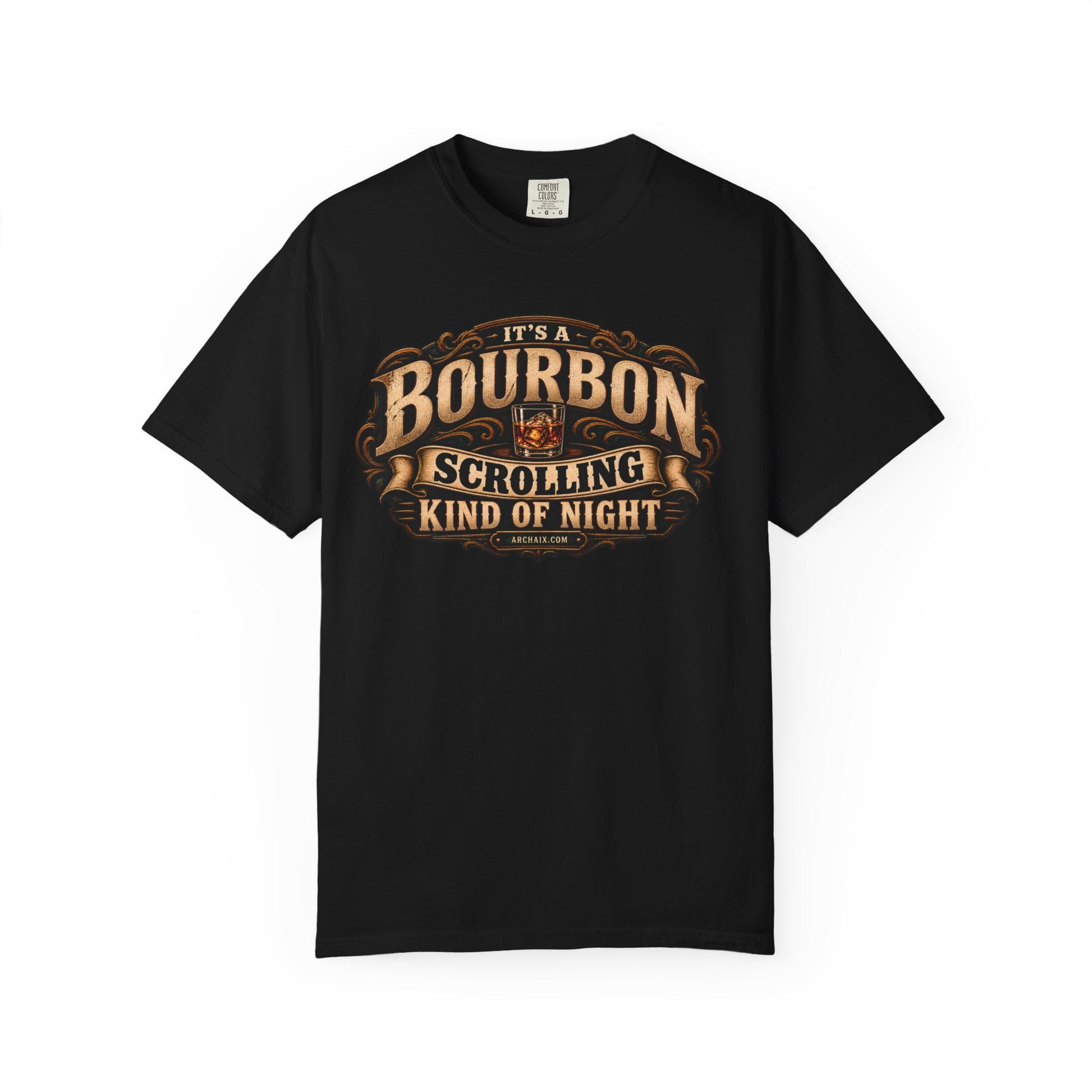It’s a Bourbon Scrolling Kind of Night T-shirt — additional product mockup