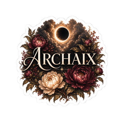 ARCHAIX Floral Eclipse kiss-cut sticker main product mockup