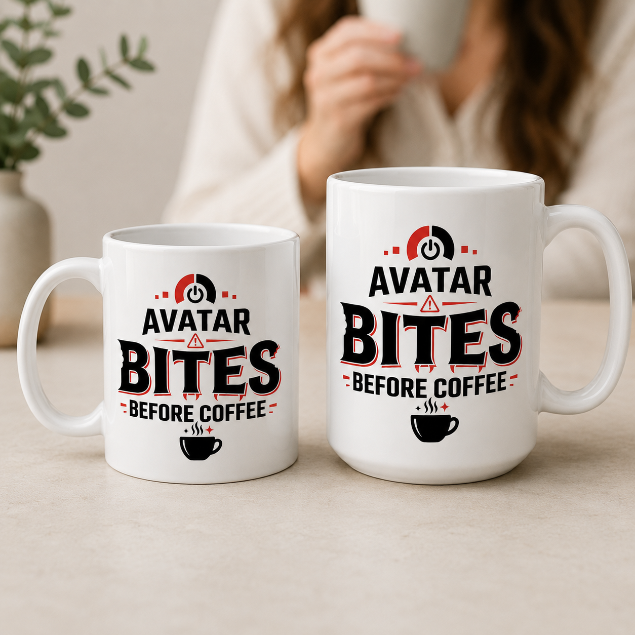 Avatar Bites Before Coffee white ceramic mug