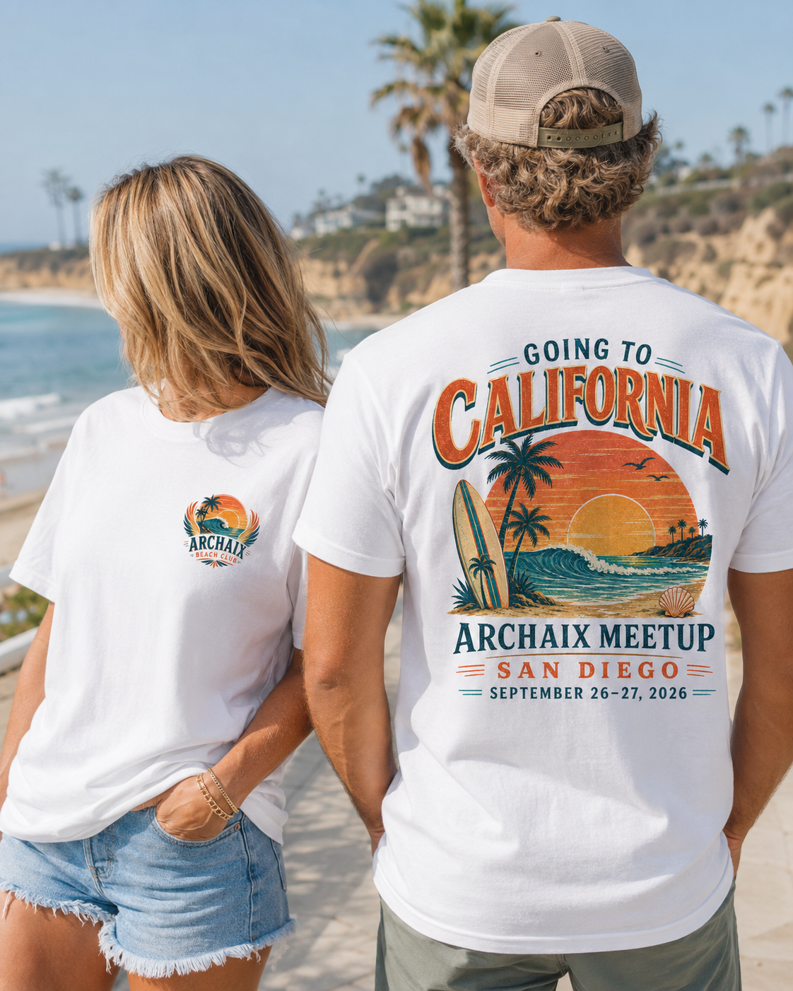 ARCHAIX Beach Club garment-dyed T-shirt listing image