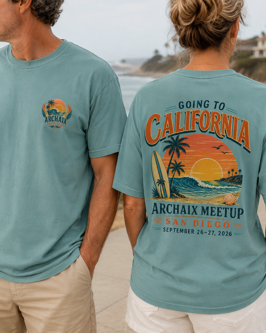 ARCHAIX Beach Club garment-dyed T-shirt listing image