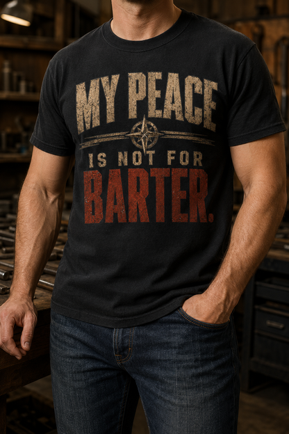 My Peace Is Not for Barter distressed compass T-shirt product image