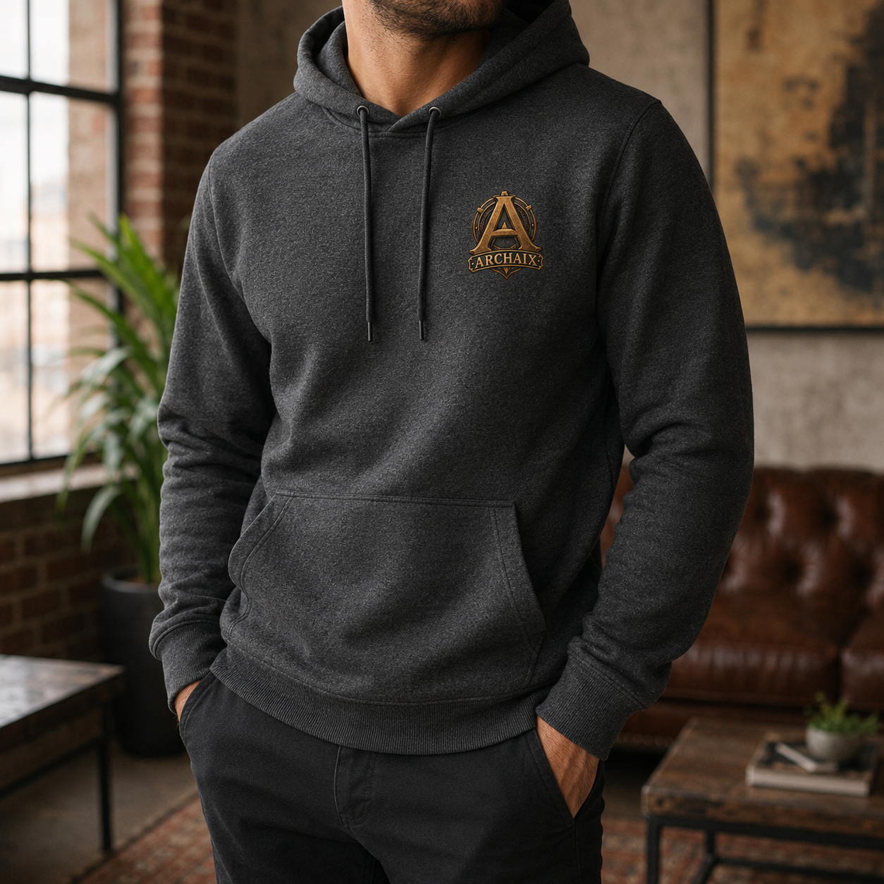 ARCHAIX Phoenix Emblem signature hoodie alternate product image