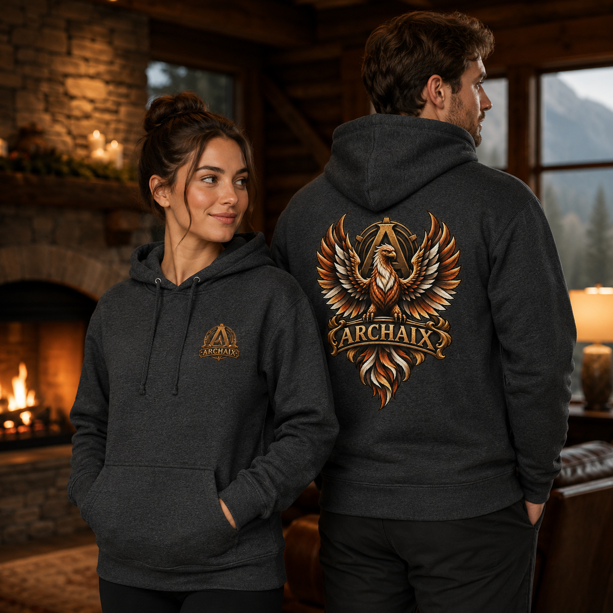ARCHAIX Phoenix Emblem signature hoodie additional product view