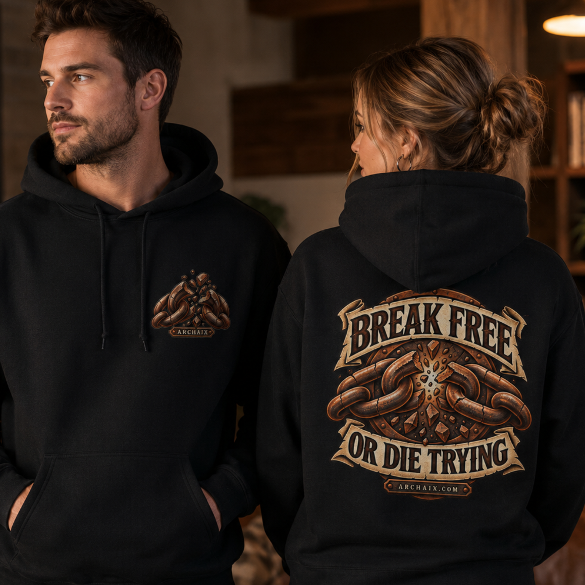 ARCHAIX Break Free or Die Trying hoodie additional product view