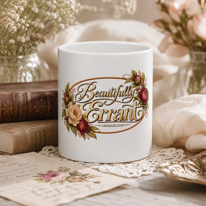 Beautifully Errant floral mug product view