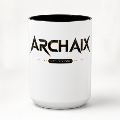 ARCHAIX logo black-handle mug product view