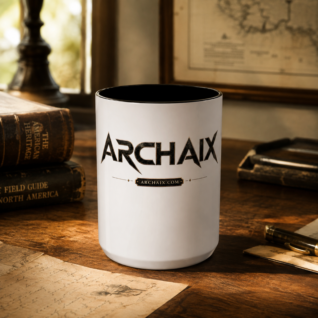 ARCHAIX Logo black-accent ceramic mug