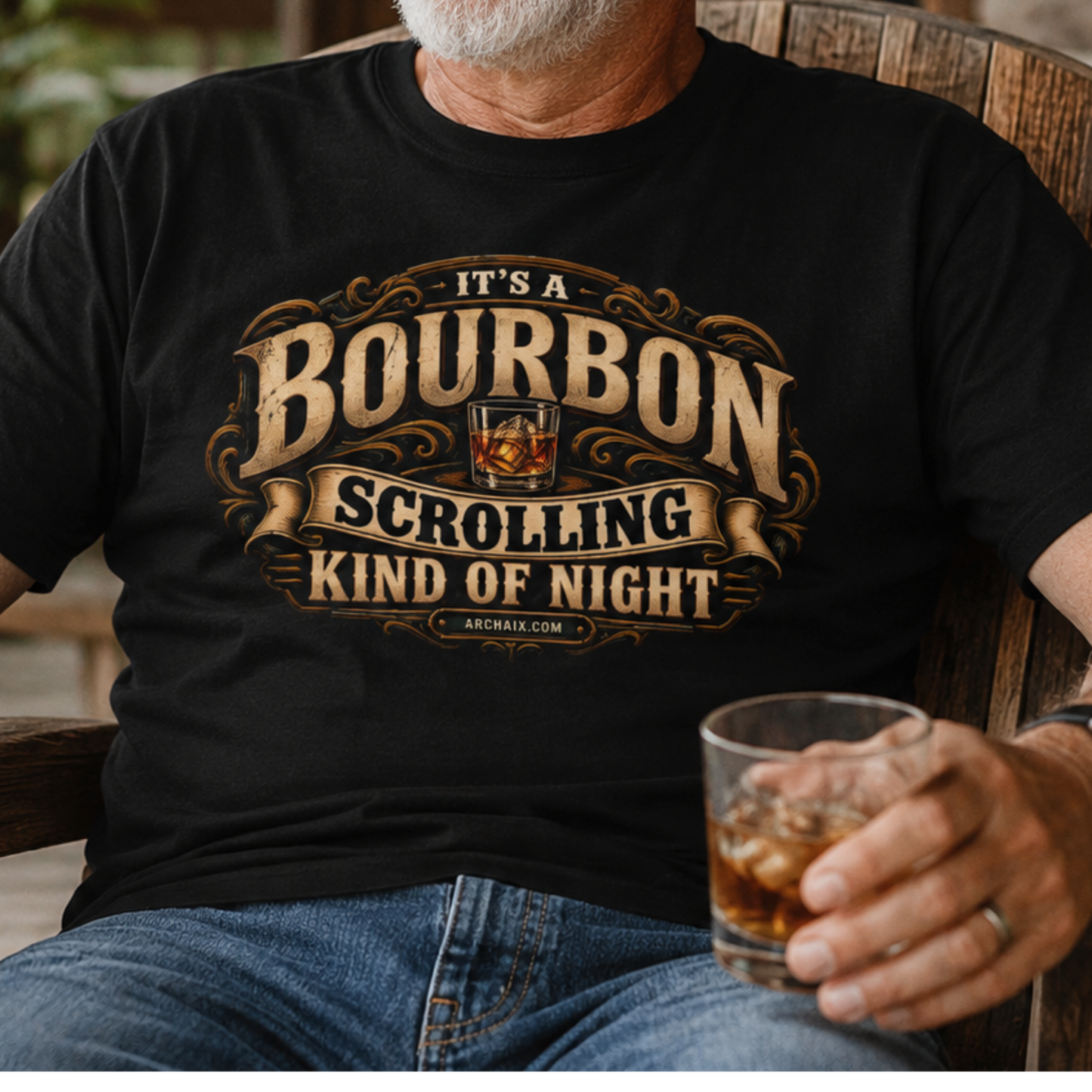 It’s a Bourbon Scrolling Kind of Night T-shirt — alternate product view