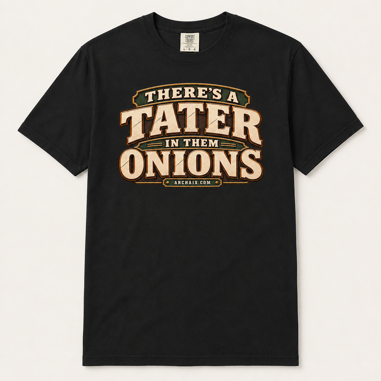 There’s a Tater in Them Onions graphic T-shirt — alternate product view