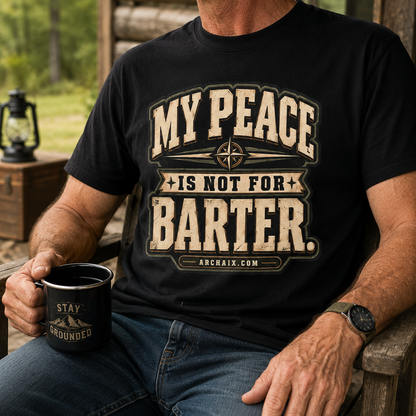 My Peace Is Not for Barter graphic T-shirt — alternate product view