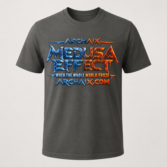 Medusa Effect ARCHAIX graphic T-shirt — main product mockup