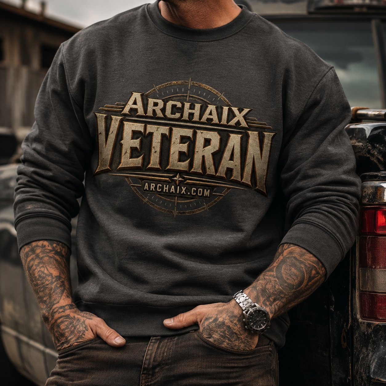 ARCHAIX Veteran crewneck sweatshirt — additional product view