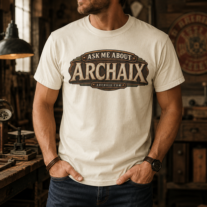 Ask Me About ARCHAIX T-shirt additional product view