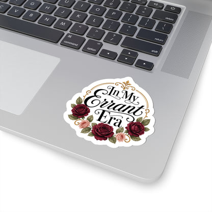 In My Errant Era floral phrase sticker — additional view