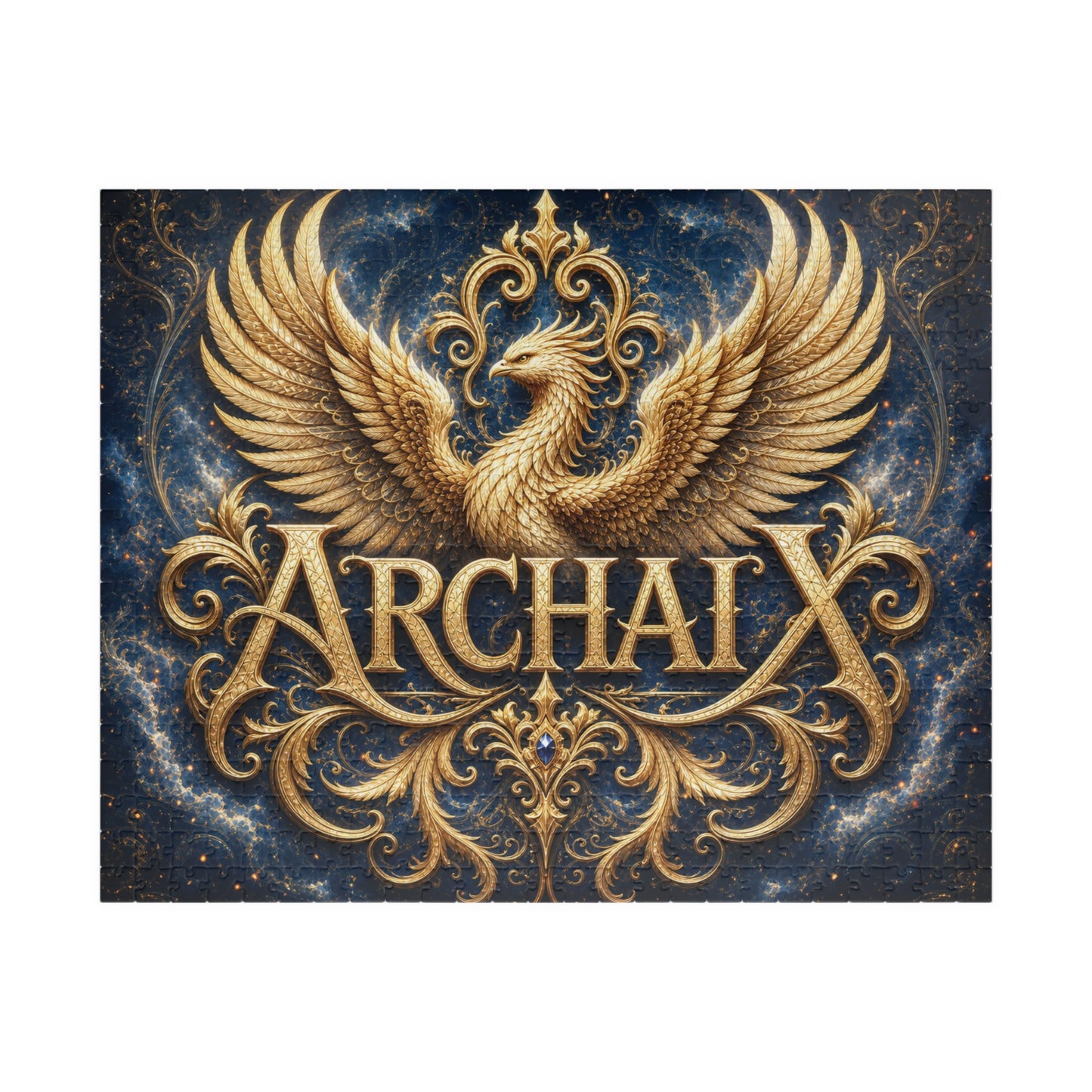 ARCHAIX Blue and Gold Phoenix 520-piece jigsaw puzzle product image