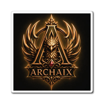 ARCHAIX Black and Gold Phoenix Emblem refrigerator magnet product image