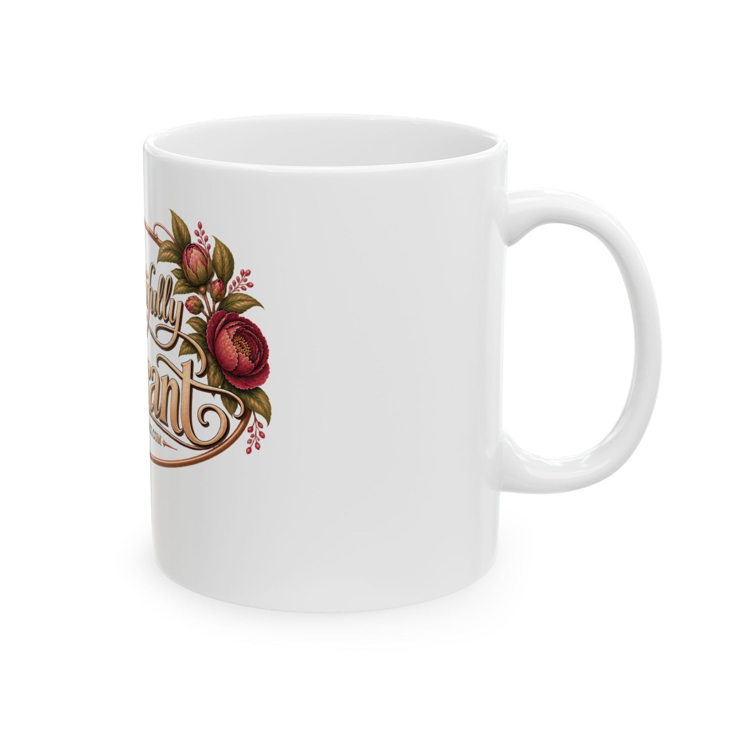 Beautifully Errant feminine ceramic coffee mug