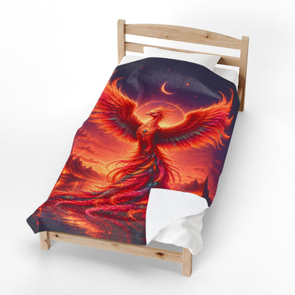 ARCHAIX Phoenix Rising velveteen plush blanket product image