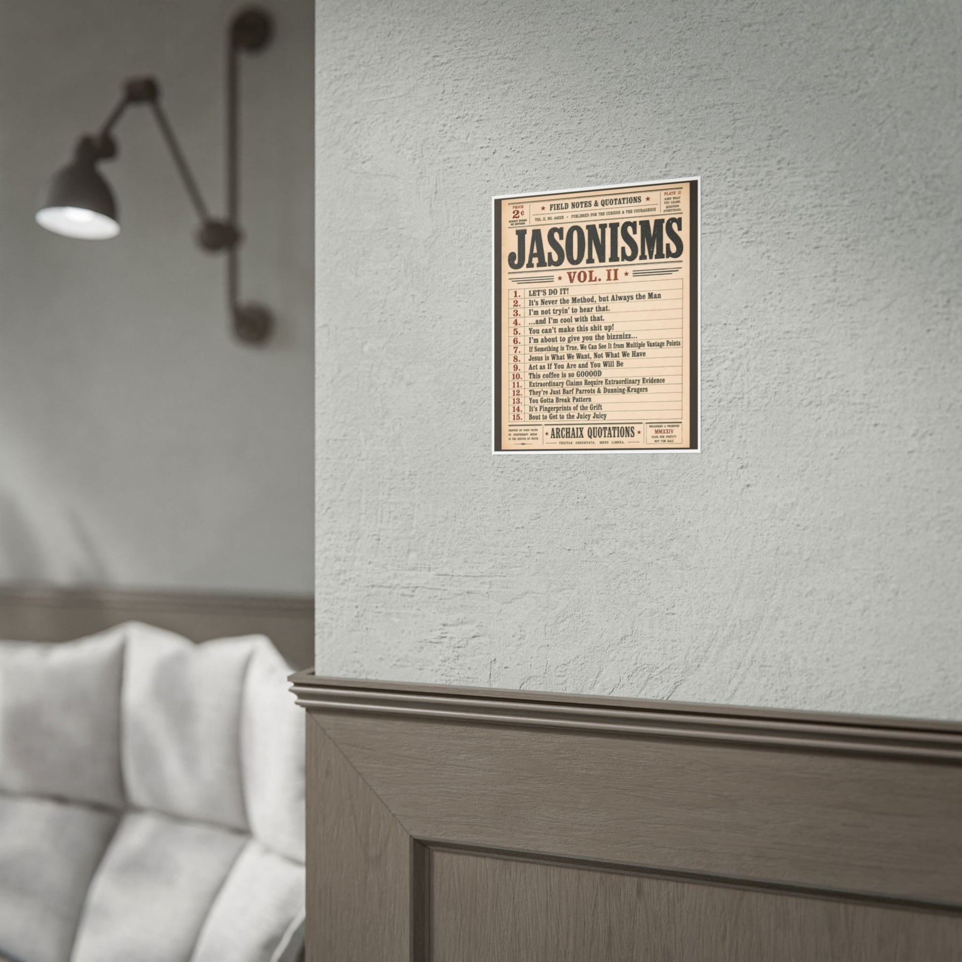 Jasonisms Vol. II vintage quote poster product image