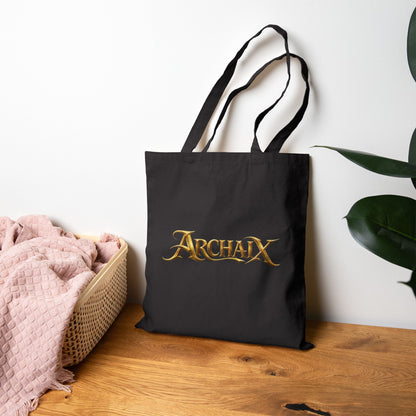ARCHAIX antique gold wordmark cotton canvas tote product image