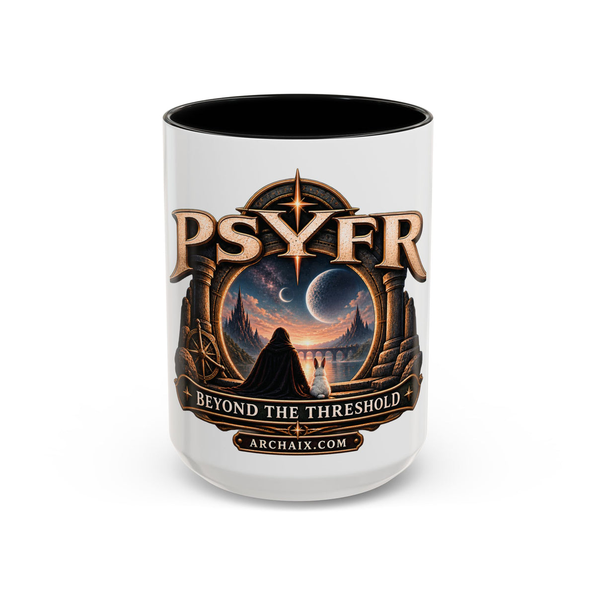 PSYFR Beyond the Threshold celestial portal mug alternate product view