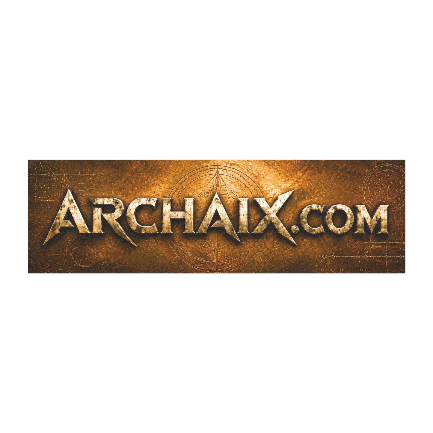 ARCHAIX.COM rustic bronze 10 × 3 car magnet