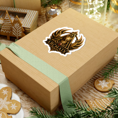 ARCHAIX Golden Phoenix Crest kiss-cut sticker