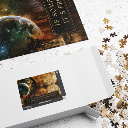 ARCHAIX Stellar Schematics 1,014-piece puzzle and printed storage box on a white table