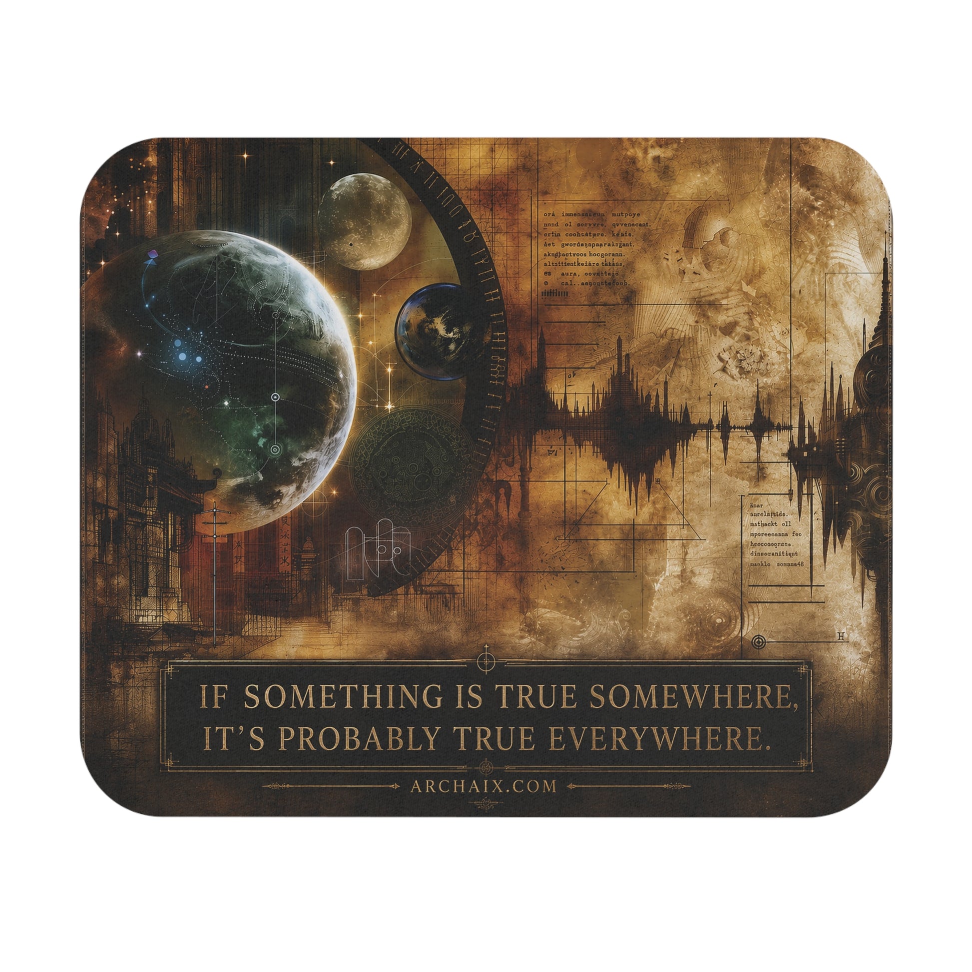 ARCHAIX Stellar Schematics 9 × 8 mouse pad