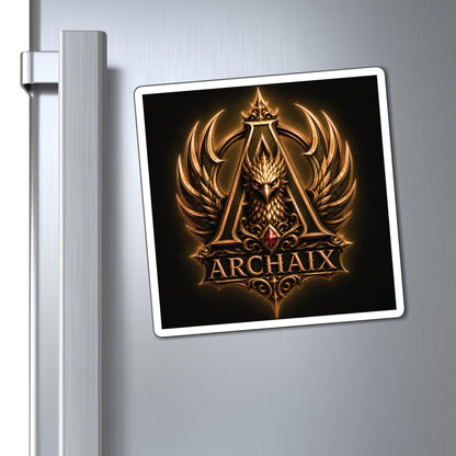 ARCHAIX Black and Gold Phoenix Emblem refrigerator magnet product image