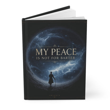 ARCHAIX My Peace Is Not for Barter matte hardcover journal, front cover