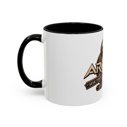 See Truth Question Everything black-handle mug product view