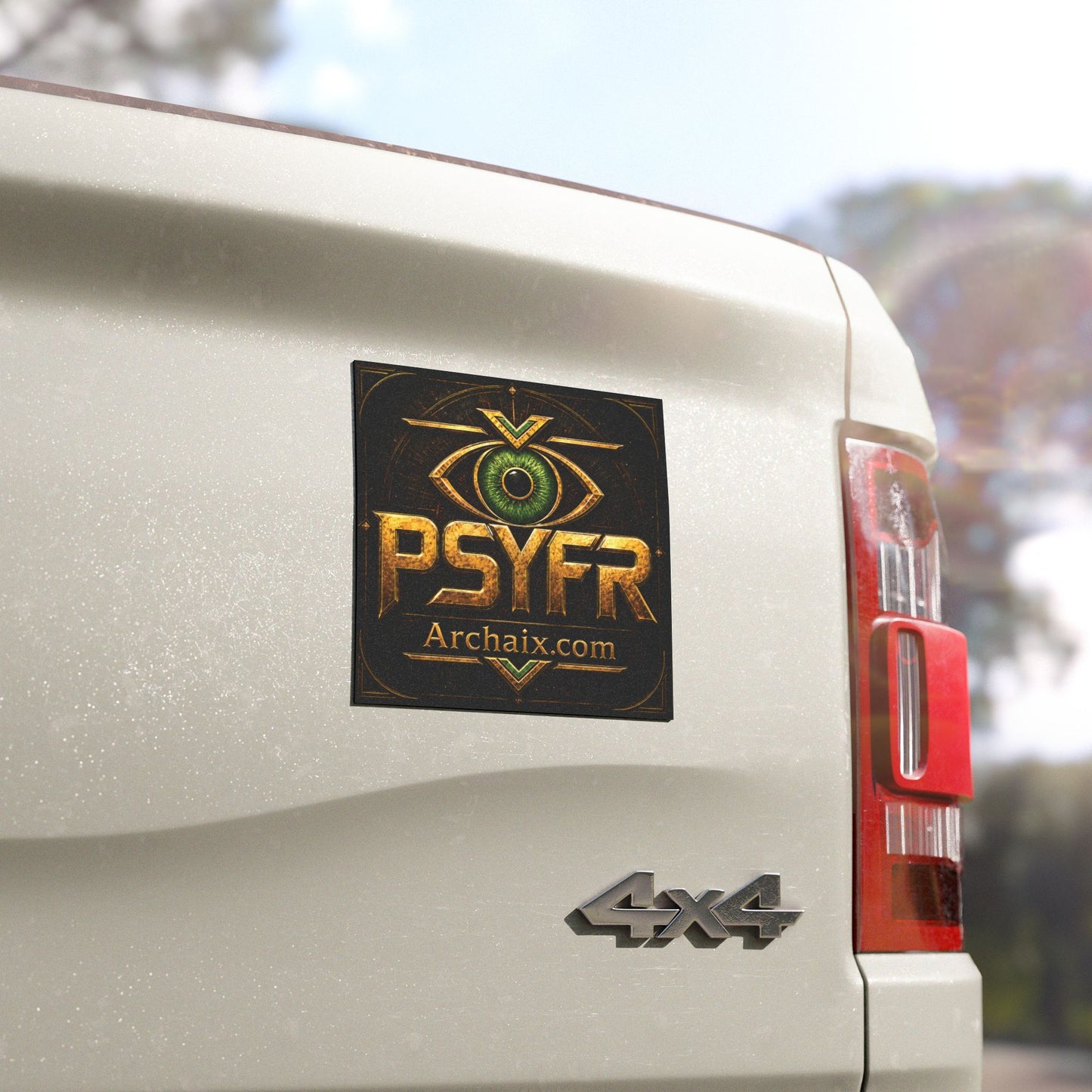 PSYFR Eye Logo Archaix.com 5 × 5 car magnet product image