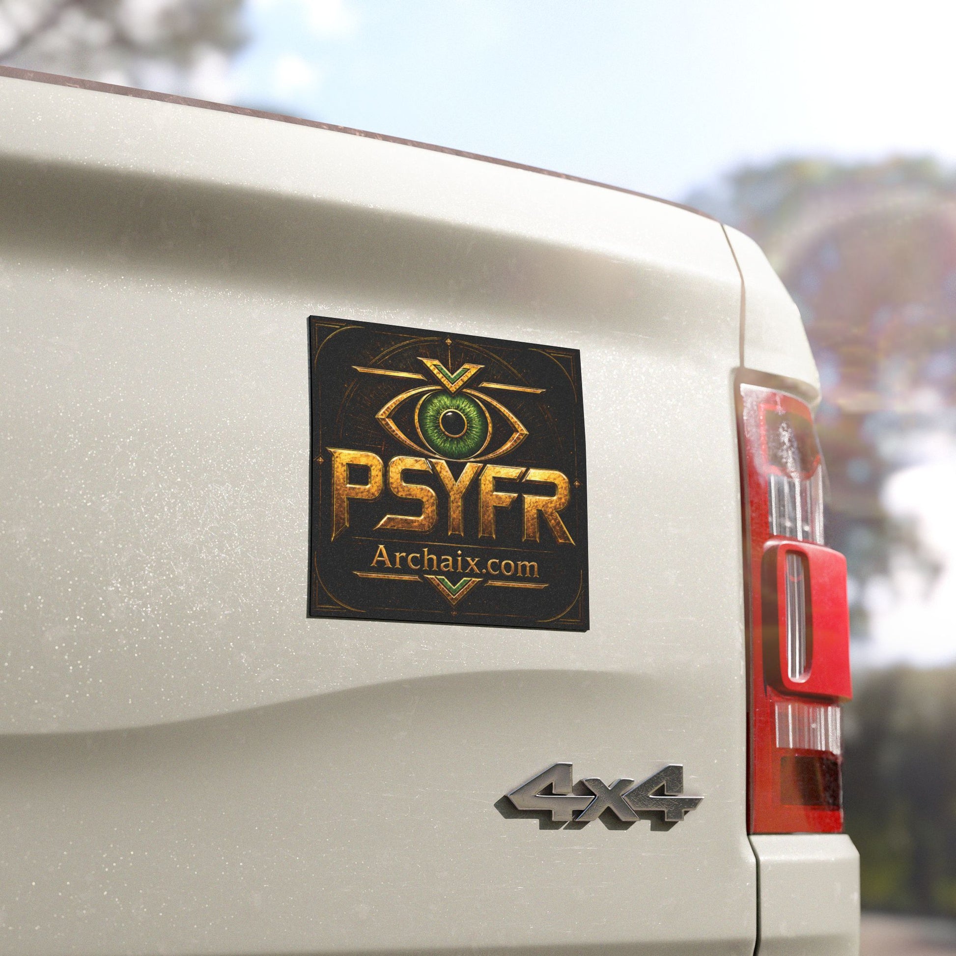 PSYFR Eye Logo Archaix.com 5 × 5 car magnet product image