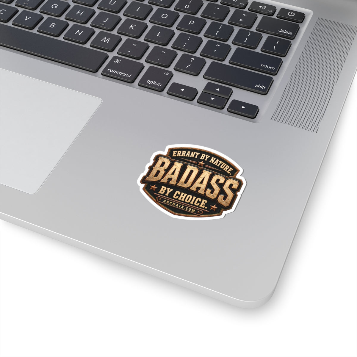 Errant by Nature, BADASS by Choice kiss-cut vinyl decal — additional view